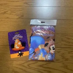 Disney ハロウィン ミッキー タオル　バッチセット