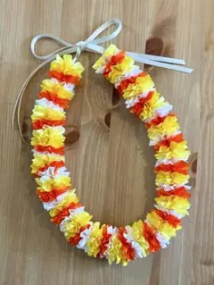 ミルキーさま専用♡ハワイアンリボンレイ♡オレンジ4本＋ピンク5本＋キミドリ5本