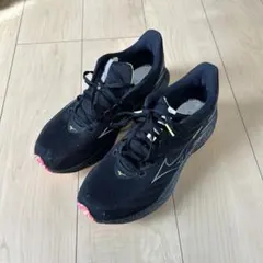 Mizuno ランニングシューズ 27㎝ ブラック ウェーブライダー28