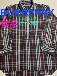 BURBERRY バーバリー ボタンシャツ 長袖 ノバチェック柄 ホース刺繍