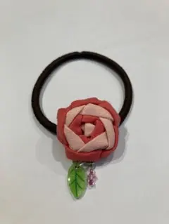 バラのヘアゴム
