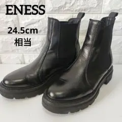 ☆美品☆ENESS エネス レザー サイドゴア チェルシー ブーツ 24.5cmのサムネイル