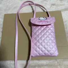 ハローキティ キルティングショルダーバッグ ピンク