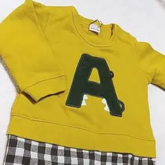 プティマイン　長袖ロンパース 80　新品　ナルミヤインターナショナル