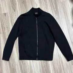 A.P.C. ブラック ジップアップジャンパー M