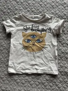 Mini Rodini Tシャツ 猫プリント ホワイト 104/110のサムネイル