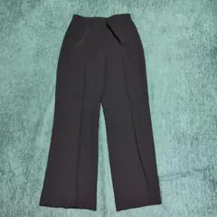 レディース ブラック パンツ ストレート スラックス