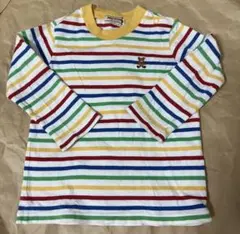 ミキハウス　Tシャツ　長袖　ボーダー　90