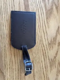 AMAN TOKYO アマン東京　ラゲージタグ 荷物タグ ネームタグ　ブラウン Amazon.co.jp: アマン東京 Aman Tokyo ラゲージタグ : 文房具