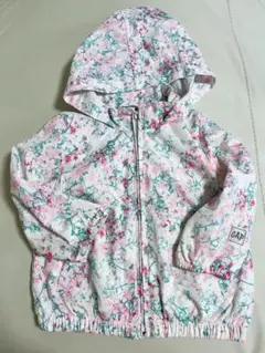 baby GAP 花柄ジャケット 2歳用 90cm フード収納可能