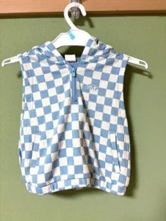baby GAP チェック柄 ハーフジップ パーカー 2歳