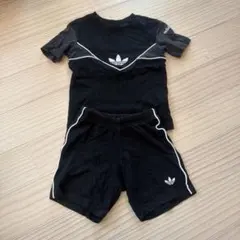 adidas キッズ セットアップ 黒