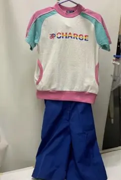 昭和レトロ　女児　アーノルドパーマーシャツ　キュロットスカート　㉑のサムネイル