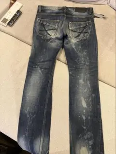 ◆タグ付き/新品未使用　ABORDAGE デニムパンツ ジーンズ 46/M 剣のサムネイル