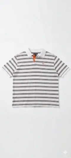 BURBERRY GOLF バーバリーホワイトストライプポロシャツ Sのサムネイル