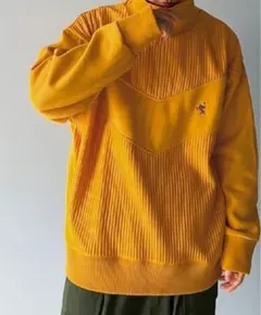 CLASSICAL ELF JAVA コラボ 切替 ハーフ ジップ プルオーバー