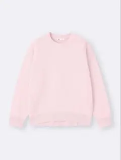 美品 GU スウェットライクニットオーバーサイズプルオーバー 3XLサイズピンク