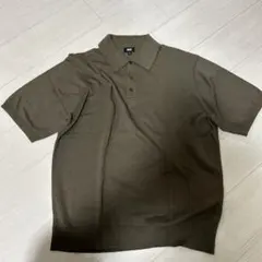 UNIQLO ウォッシャブルニットポロ　グリーン　XL