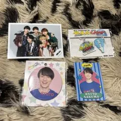 作間龍斗　缶バッジ　プロフィールカード　わっしょいcamp! HiHi Jets