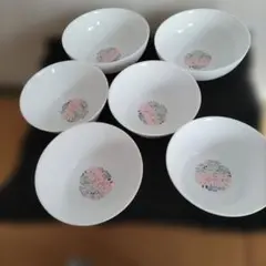白い陶器皿 6個セット