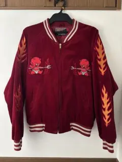 GREAT RED HOT POWER OF DEVILS 刺繍　別珍 Yahoo!オークション - 希少 ビンテージ GREAT RED HOT レッド デビル