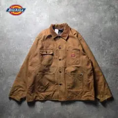 美品 Dickies 襟コーズ ダックデトロイトジャケット 裏地キルティング