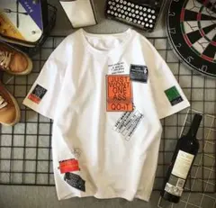 人気商品★オーバーサイズ　Ｔシャツ　ホワイト　五分丈　XL　レディース