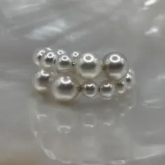 あこや真珠　淡水真珠のベビーパール　コンビネーションリング