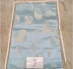 水色・水玉の名古屋帯