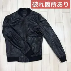 ピエールカルダン・レザージャケット・シングルライダース・ダーク