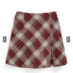 三上悠亜インパン裏地付バイアスチェック柄ミニスカート[gn339]