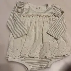 First Closet ロンパース 80 ボーダー 花柄