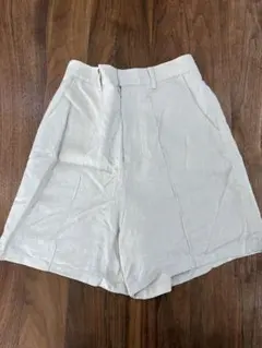 リネン ワイドパンツ ライトベージュ