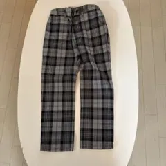 COMME CA COMMUNE チェック柄長ズボン 110cm