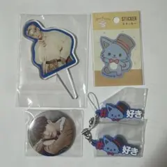 JO1 川尻蓮 ケーキピック 缶バッジ JOCHUM グッズ5点セット