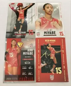 JVA 2026 バレーボール女子日本代表 宮部藍梨 カード 4枚セット