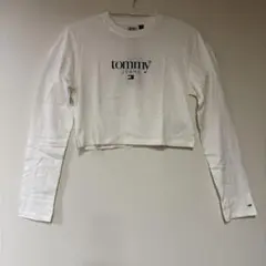 【新品】トミーヒルフィガー　白　アイコン　ショート丈　トップス　 XL