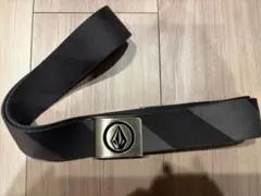 Volcom 黒 ストライプ ベルト