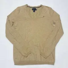 Tommy Hilfiger ノースリーブセーター L ベージュ - メルカリ
