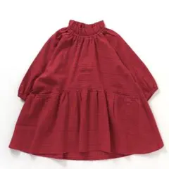 breeze ワンピース モックネック総柄ワンピース キッズ