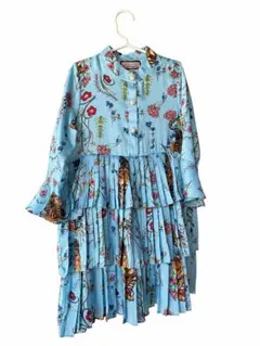 GUCCI タイガー フローラル プリーツ ブラウスのサムネイル
