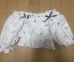 NICE CLAUP 2wayリボンシャツのサムネイル
