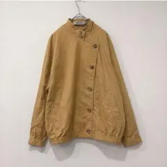 シンプルライフ 中綿ジャケット ブルゾン　スタンドカラー 防寒 M ストリート