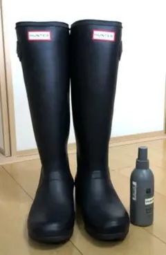 HUNTER オリジナルツアー レインブーツ ネイビー 25cm ケアスプレー付のサムネイル
