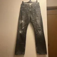 古着　EDWIN 403XV デニムパンツ archive ダメージ加工
