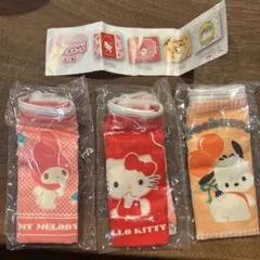 サンリオキャラクターズ レトロ風ポーチ 3個セット　ガチャ