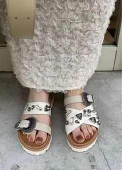 MARNI ファー サンダル 38 24.5 美品 定価90000円 - メルカリ