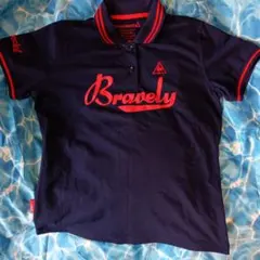 le coq sportif Bravely ポロシャツ【Lサイ ネイビー