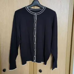 ネイビー 　長袖　カーディガン 　Lサイズ