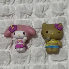 みんなでバカンスフィギュア マイメロディ ハローキティ